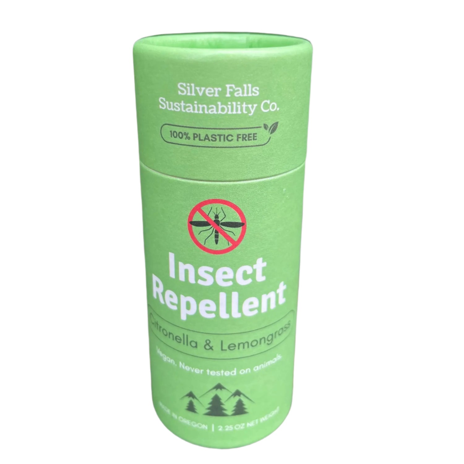 Natural Insect Repellent - 2.5 oz - Citronella & Lemongrass - Zero-Waste, DEET-Free