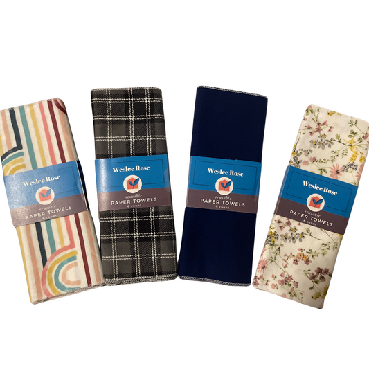 Non-Paper Towels - Reusable - 6 Towels - Single Pack