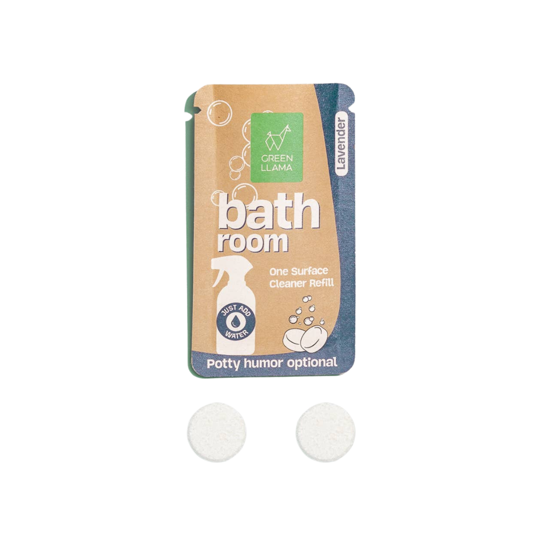 Bathroom Cleaner Refill Tablets - Single Pack - Lavender Fragrance - Eco-Friendly, Non-Toxic, Biodegradable