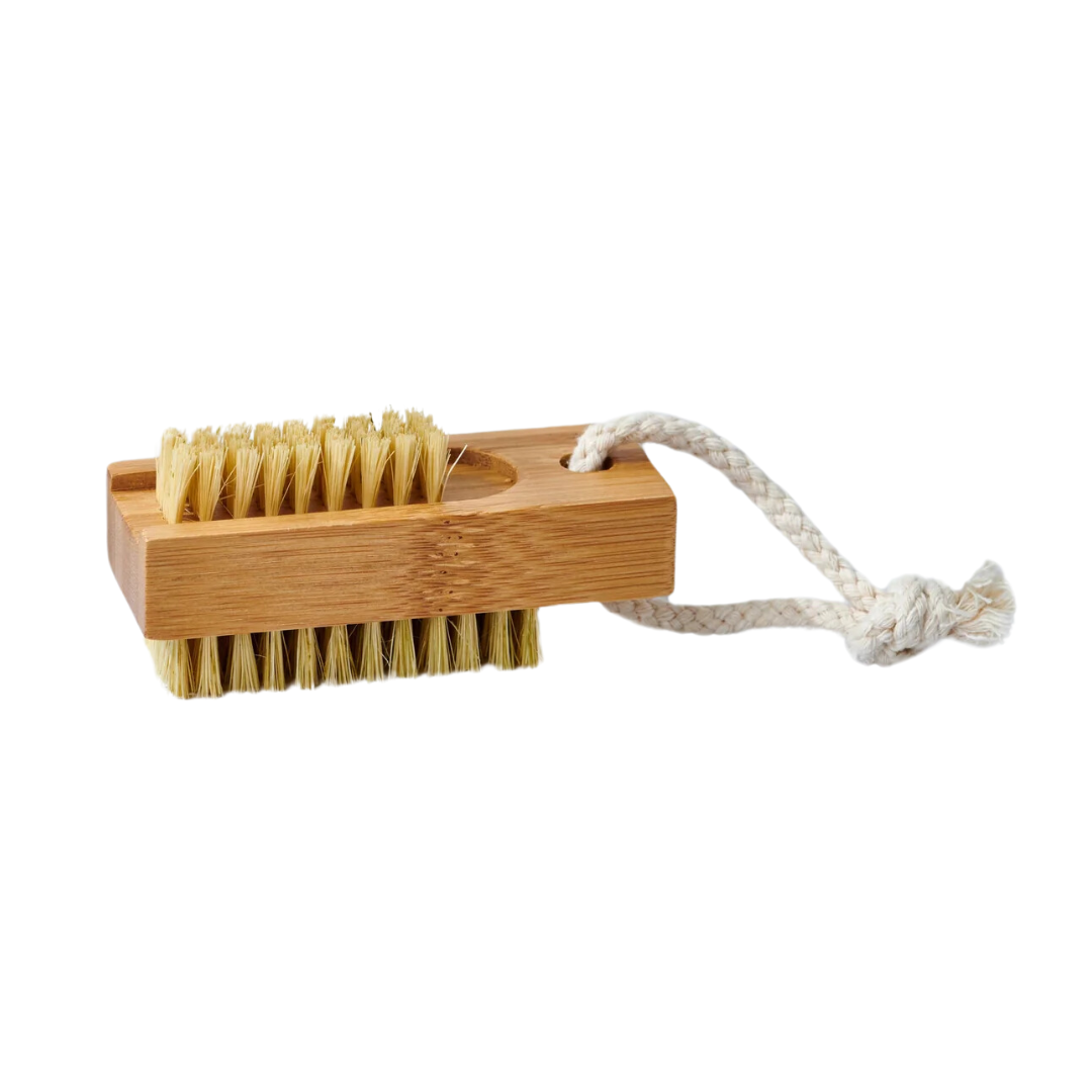 Nail Brush - Bamboo Wood Sisal Bristles - Single