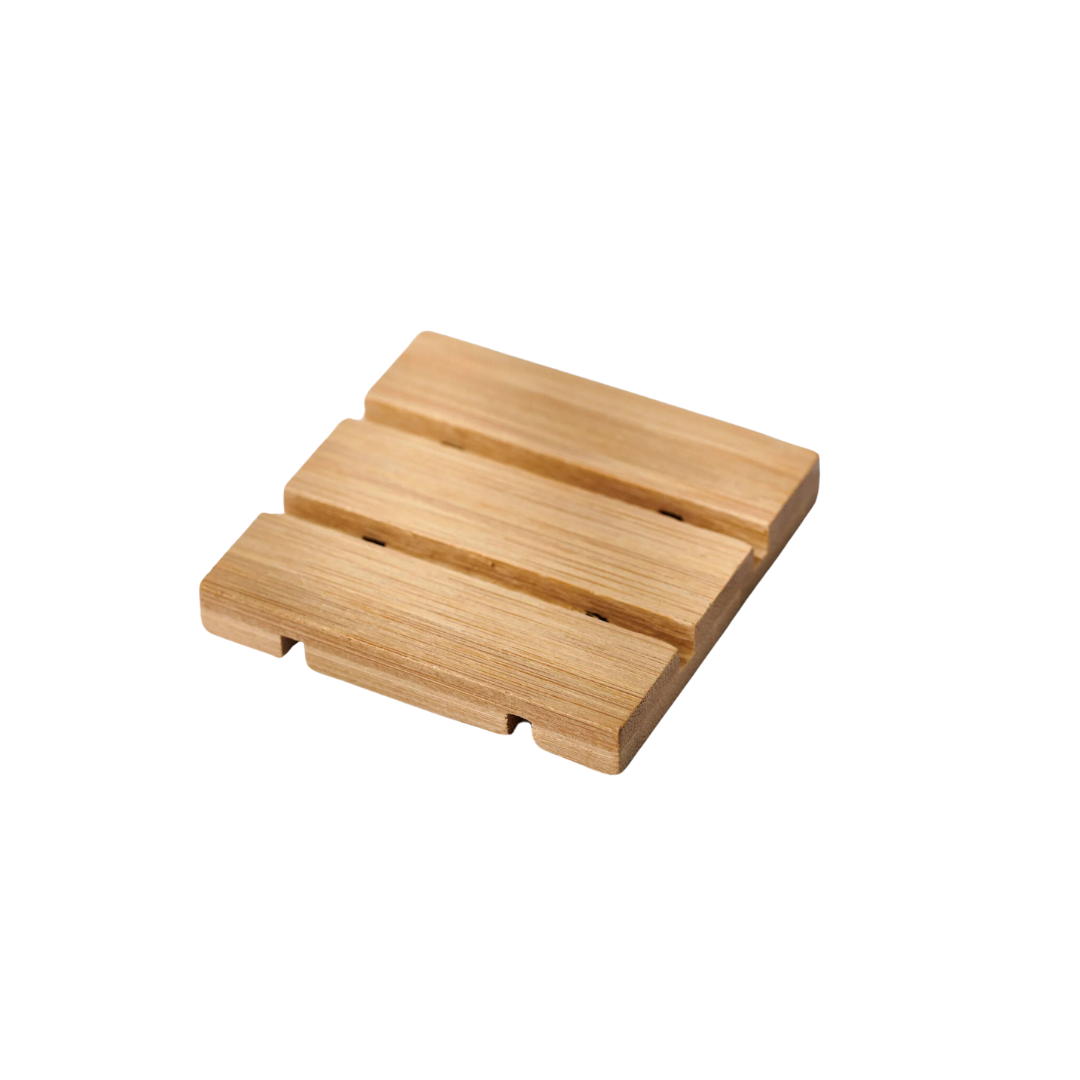 Soap Dish - Bamboo Square - Single