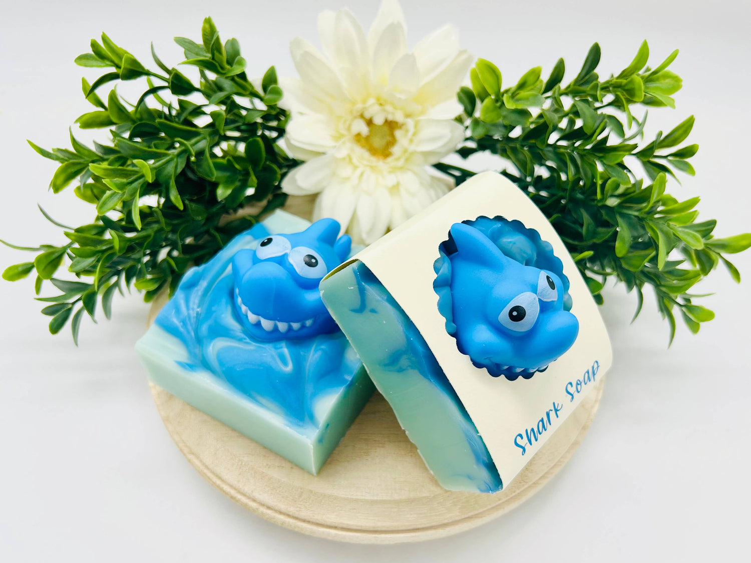 Shark Handmade Soap Bar for Kids VEGAN COLD PROCESS-Respectful Goods