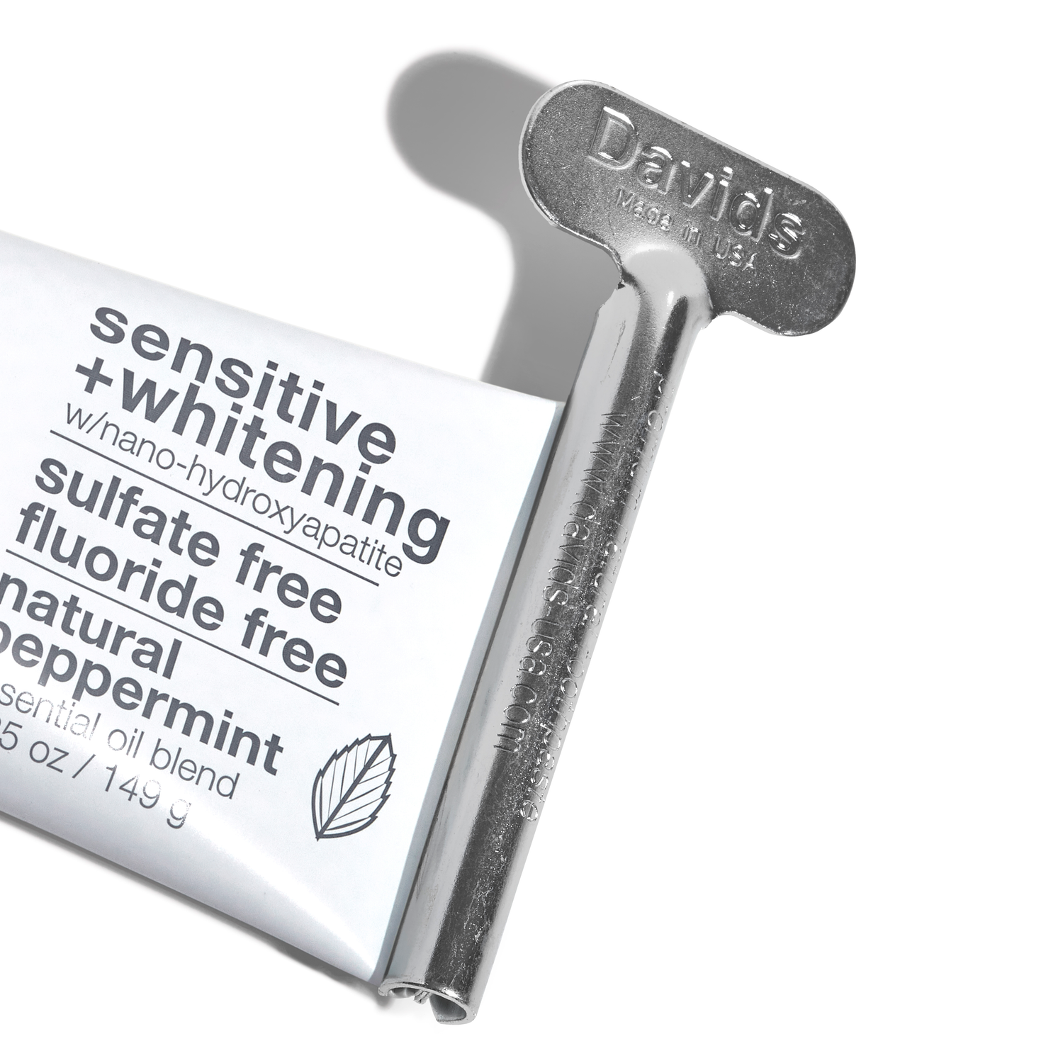 Effortless Toothpaste Squeeze – Tube Key – Davids – Single – Reusable, Waste-Reducing, Stainless Steel Tool