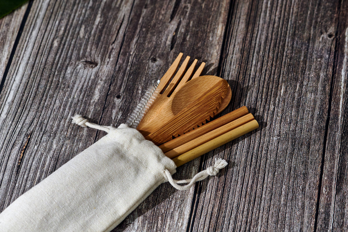 Reusable Cutlery Set - Bamboo - Set-Respectful Goods