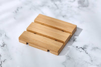 Bamboo Square Soap Dish (Unbranded, Unpackaged)-Respectful Goods
