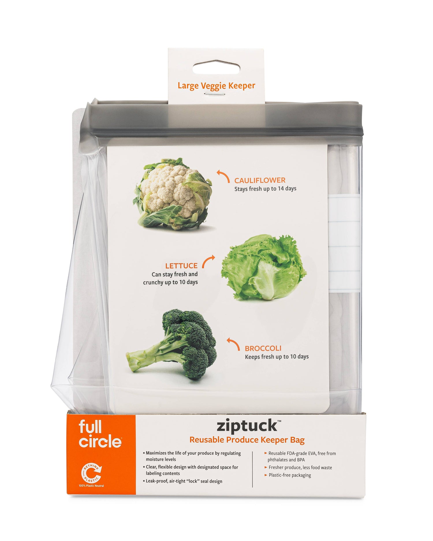 Ziptuck Produce Keeper - Large Veggie Keeper-Respectful Goods