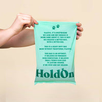 Compostable Pet Waste Bags - Heavy Duty - HoldOn - 120 Bags - Leakproof, Unscented, Extra Large - Box