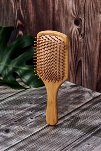 Bamboo Paddle Hair Brush (Unbranded, Unpackaged)-Respectful Goods