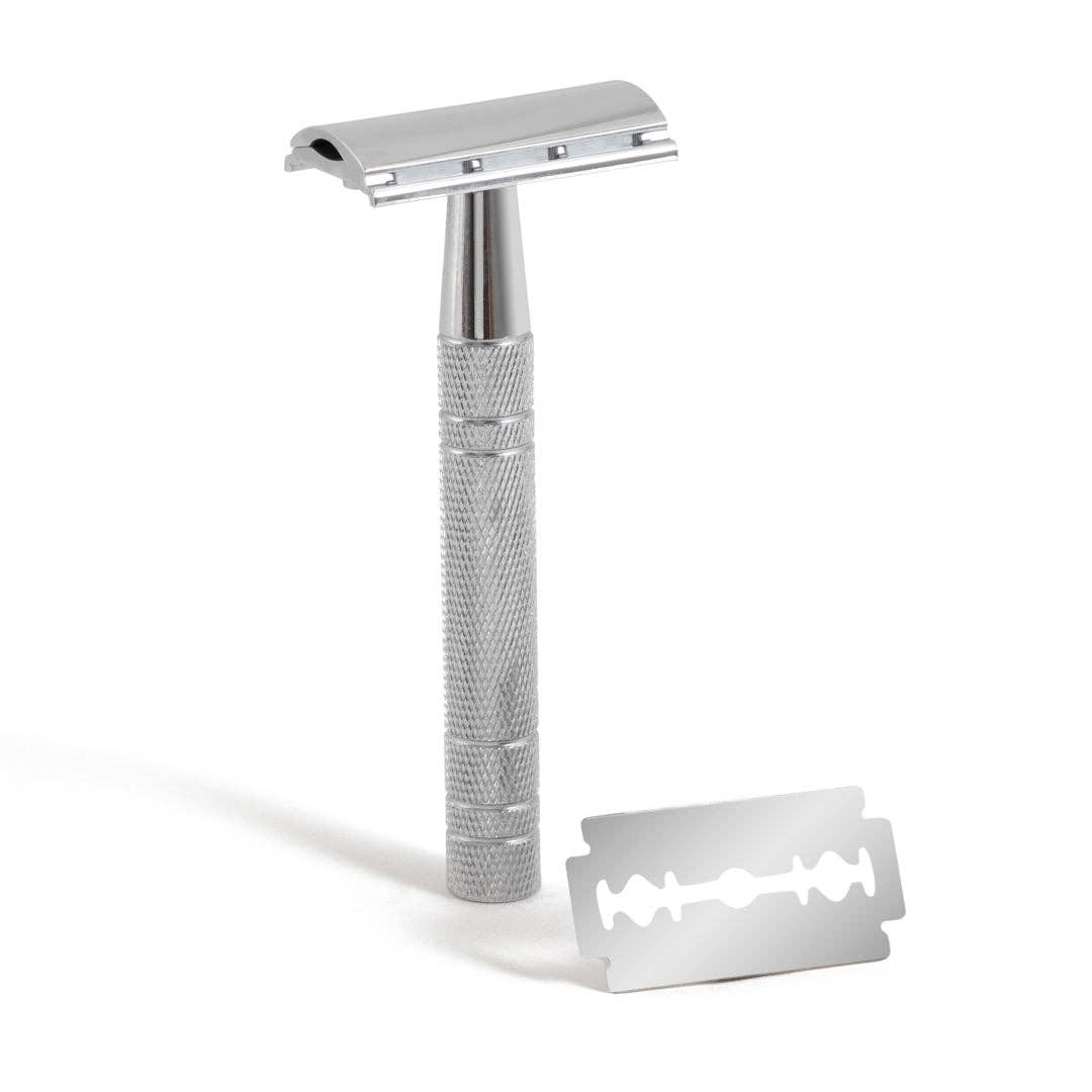 Metal Safety Razor (With 5 Blades)-Respectful Goods