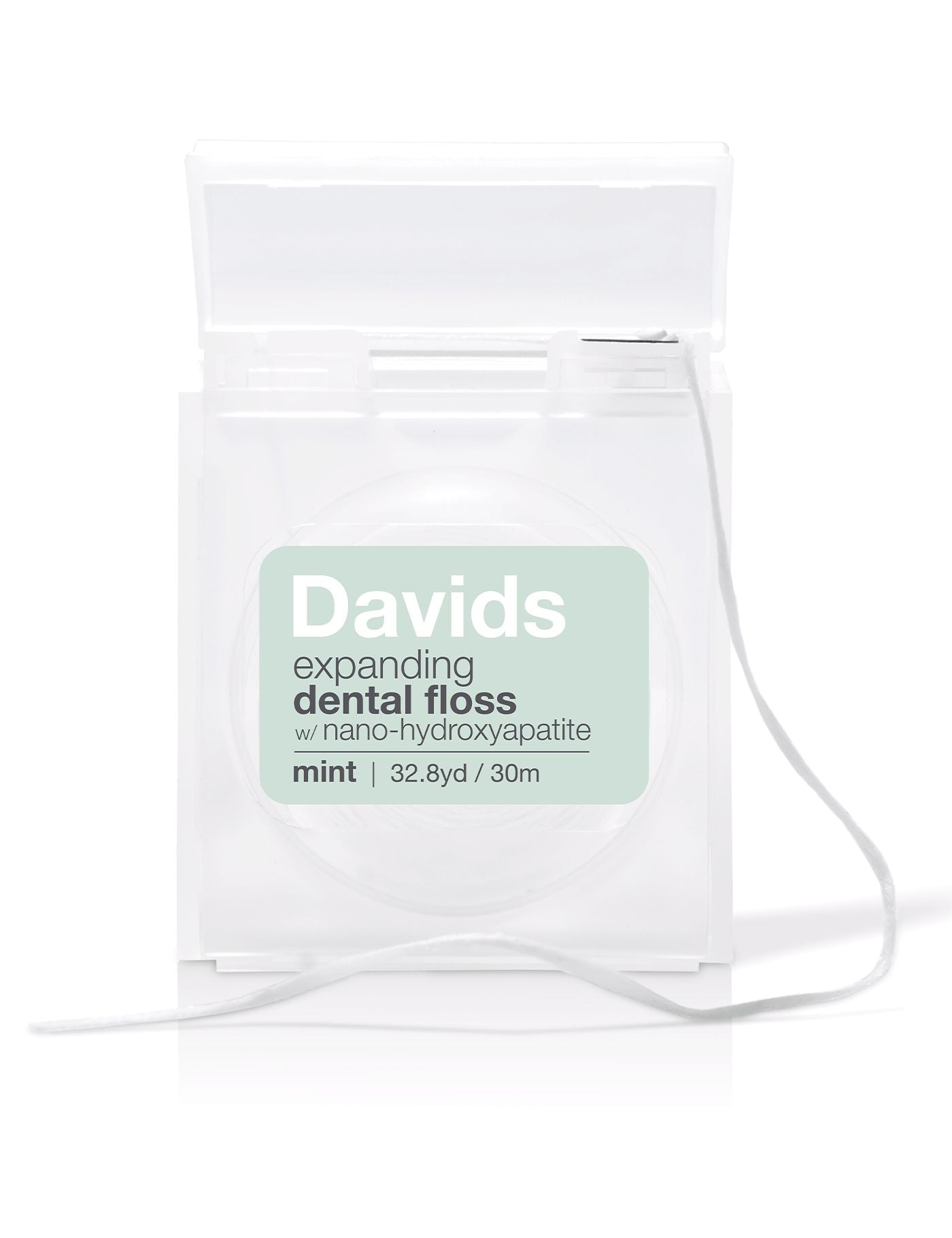 Davids expanding dental floss / refillable dispenser / mint-Respectful Goods