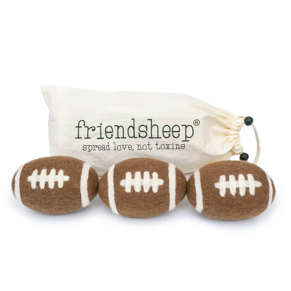 Eco Dryer Balls - Sports Trio - Friendsheep - 3-Pack - Reusable and Plastic-Free