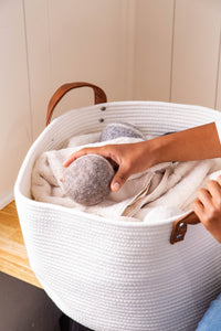 Laundry Dryer Stones - Reusable - Friendsheep - 5 Jumbo Wool Stones - Plastic-Free, Handmade, Zero-Waste - Set