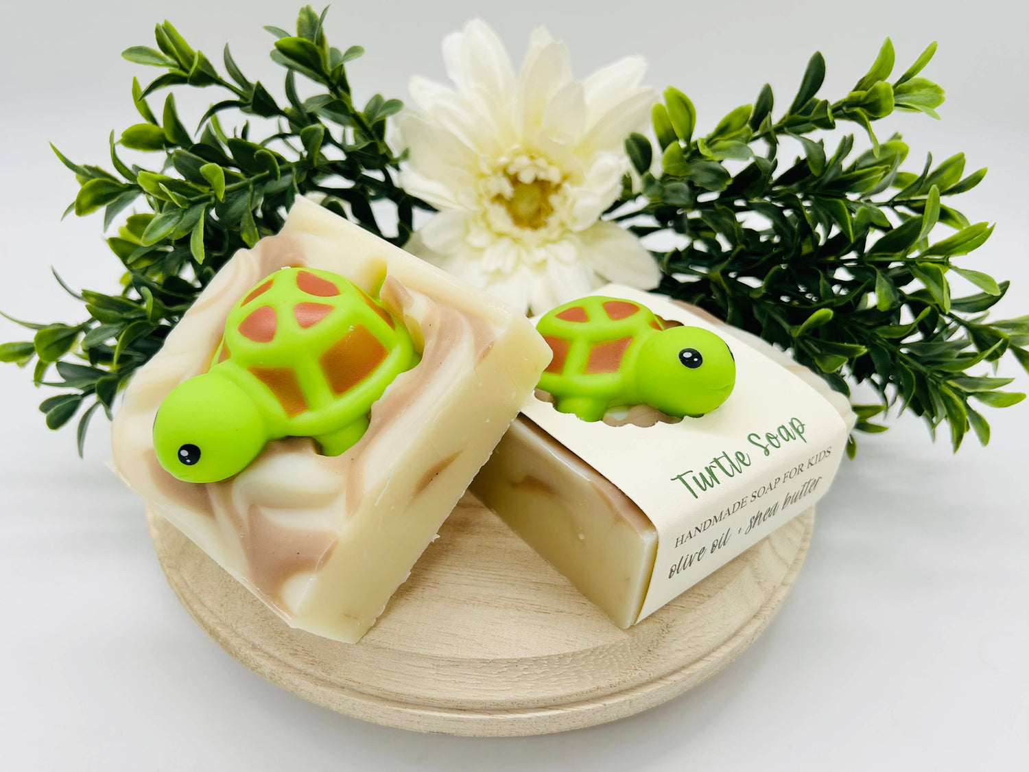 Turtle Handmade Soap Bar for Kids VEGAN COLD PROCESS-Respectful Goods