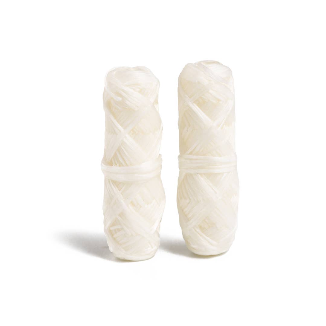 Dental Floss - Biodegradable Bamboo - Bundle (Glass Jar + 2 Refills)-Respectful Goods