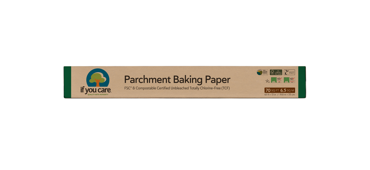 Zero-Waste Baking Essential – Parchment Baking Paper – Roll – If You Care – 70 sq ft – Unbleached, Chlorine-Free, FSC® Certified