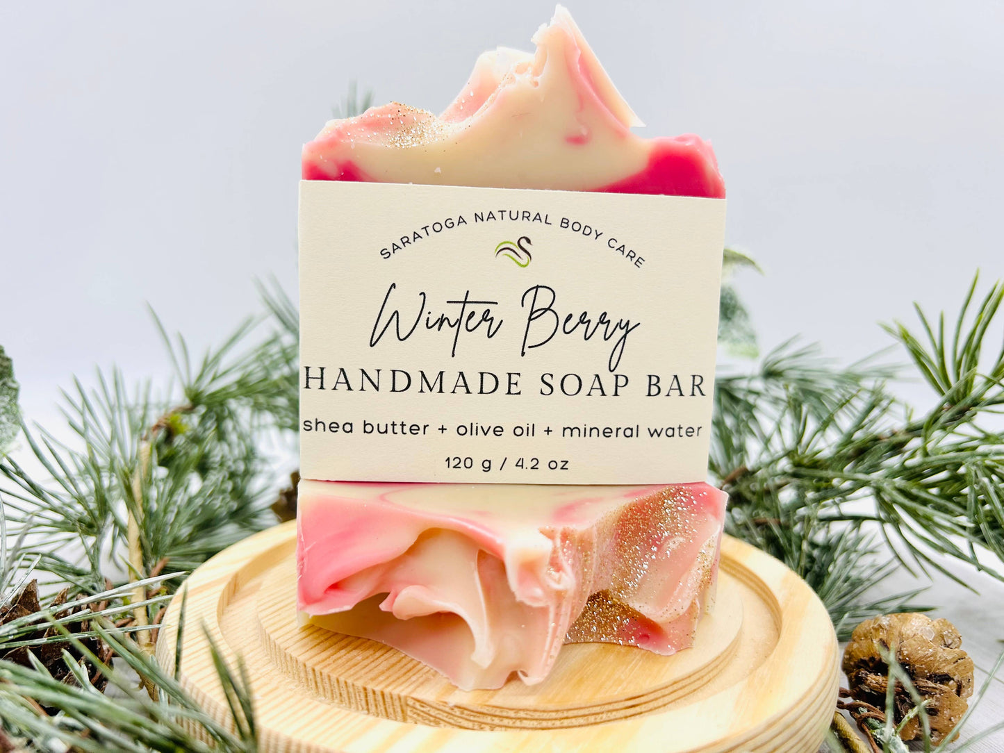 SEASONAL Winter Berry Handmade Soap Bar VEGAN-Respectful Goods