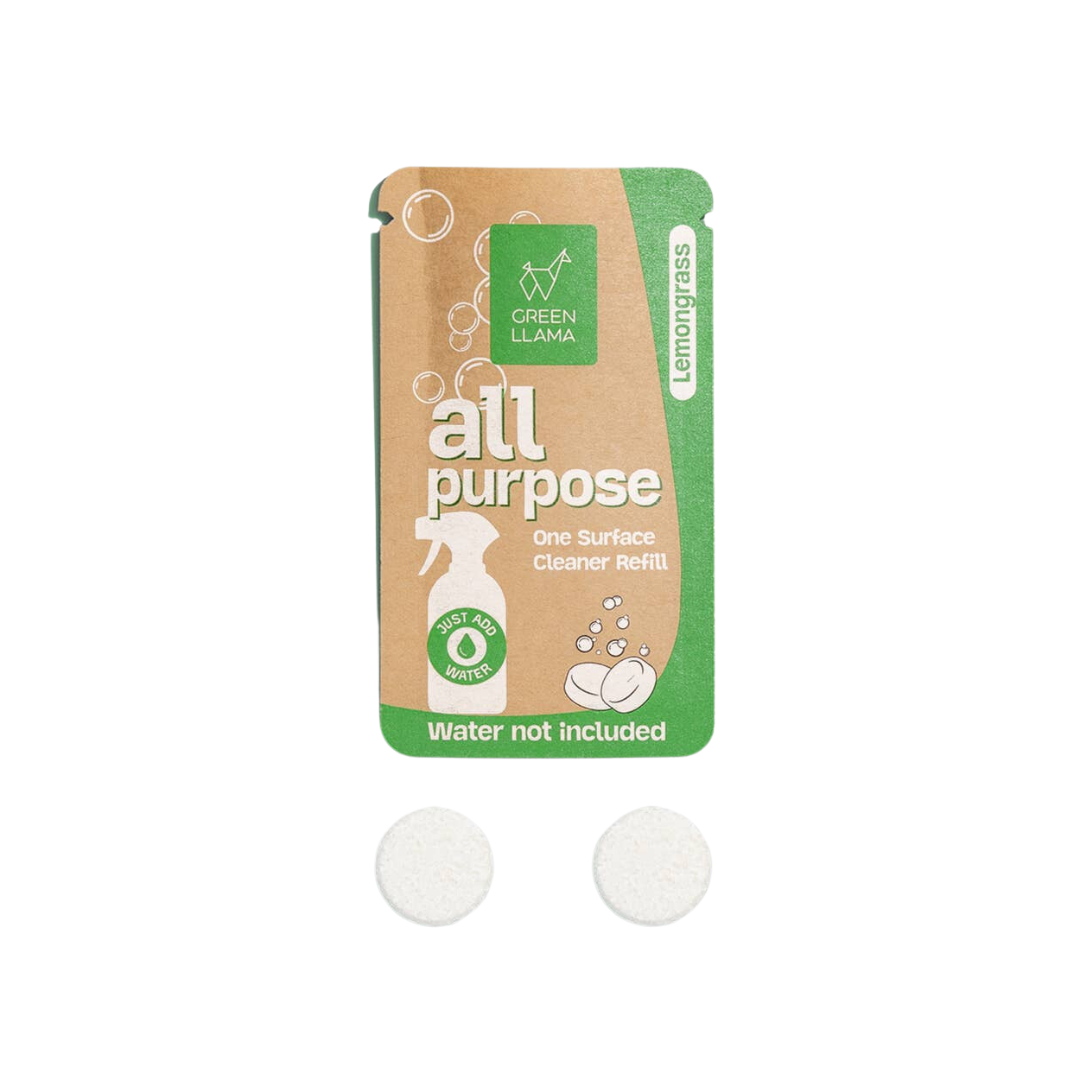All-Purpose Cleaner Refill Tablets - Single Pack - Lemongrass Scent - Eco-Friendly, Non-Toxic, Biodegradable