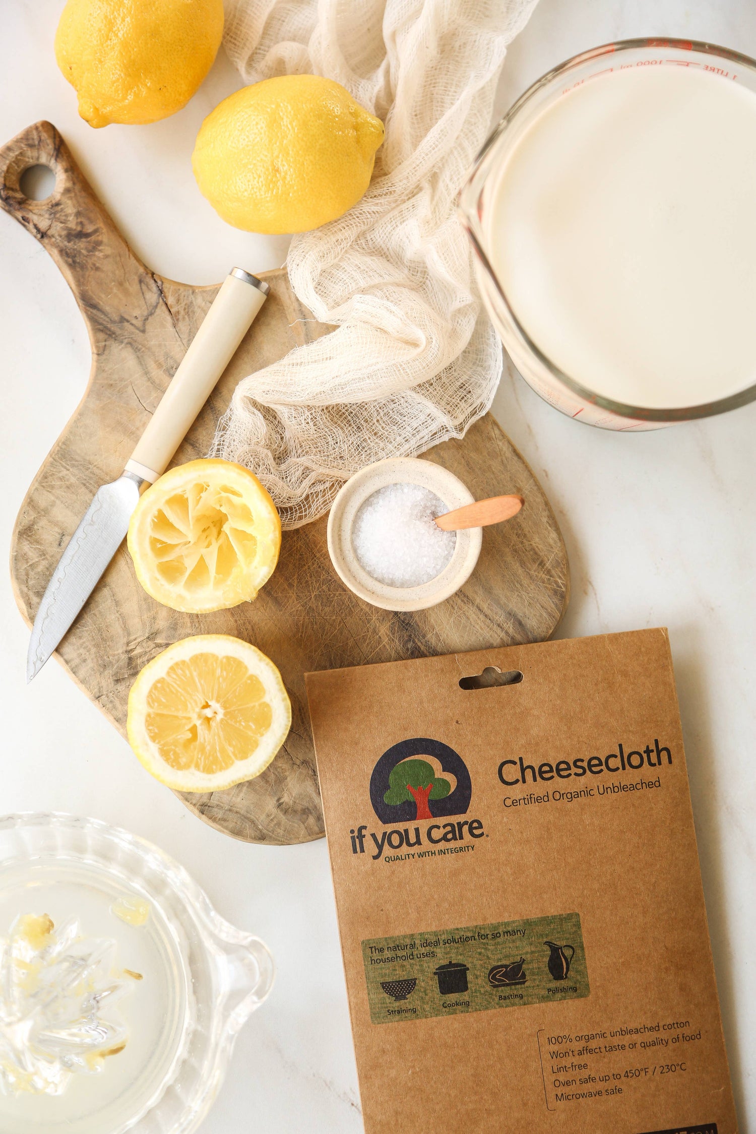 Zero-Waste Kitchen Essential – Cheesecloth – If You Care – 1 Roll – Certified Organic, Unbleached, GOTS Certified Cotton