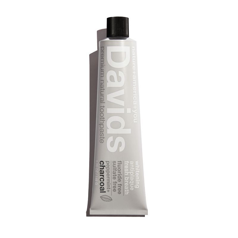 Davids premium toothpaste / charcoal+peppermint-Respectful Goods