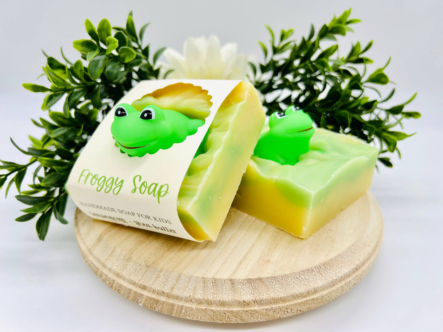 Froggy Handmade Soap Bar for Kids NATURAL VEGAN COLD PROCESS-Respectful Goods