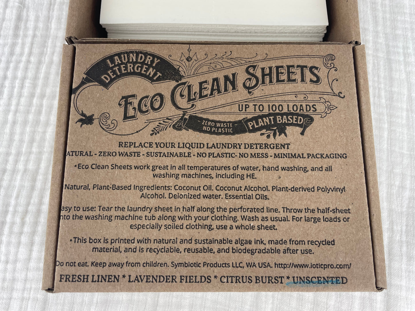 Laundry Detergent Sheets - 100/Box - 6 Scents-Respectful Goods