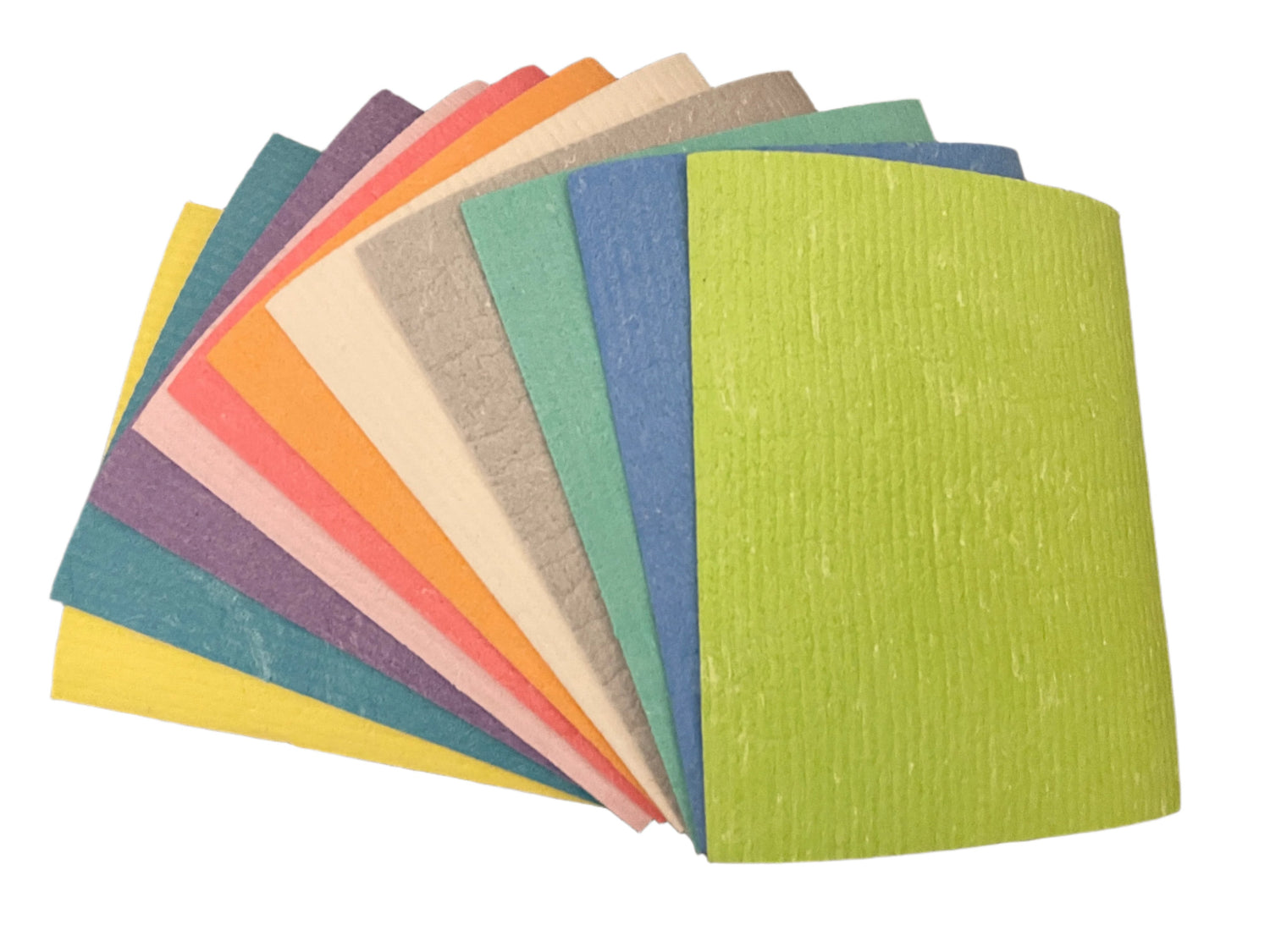 Swedish Dishcloth - Unprinted - 70% Cellulose Pulp 30% Recycled Cotton - 11 Colors - Single Sheets-Respectful Goods