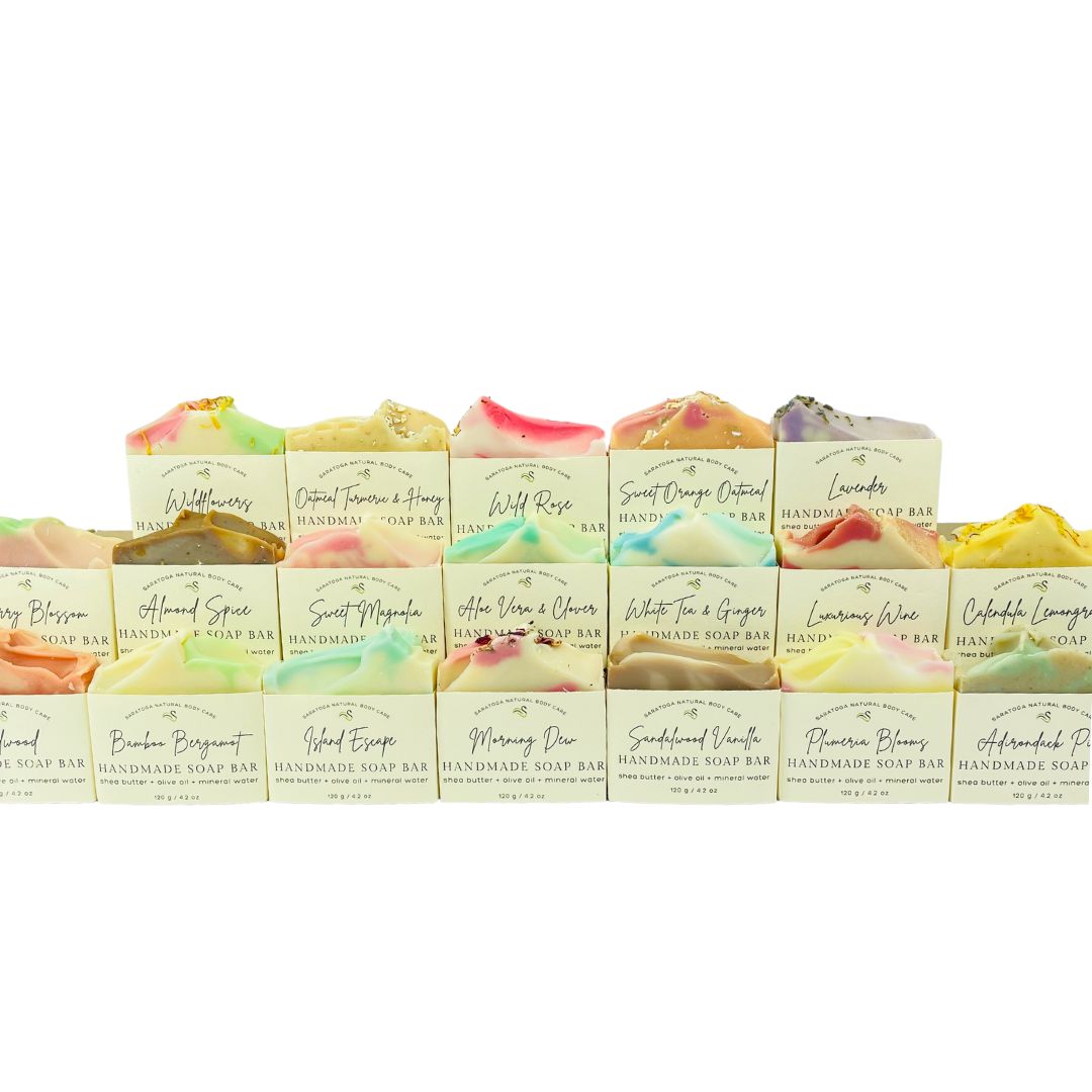 Handmade Soap - 4.5 oz Bar - 21 Scents - Vegan, Palm Oil-Free, Plastic-Free Packaging