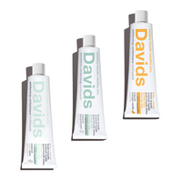 Nano-Hydroxyapatite Toothpaste - Davids - 4 oz Tube - Fluoride-Free, Multiple Flavors, Enamel Safe