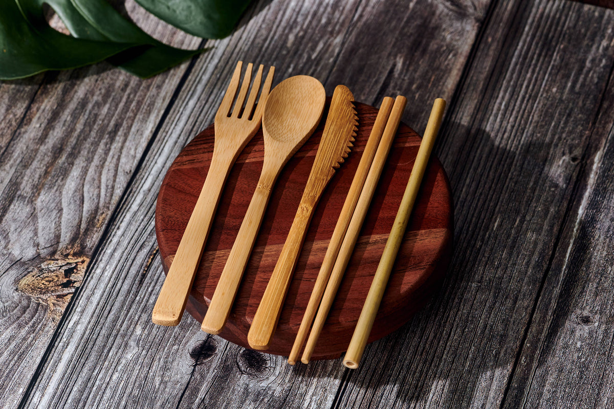 Reusable Cutlery Set - Bamboo - Set-Respectful Goods