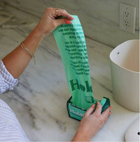 Compostable Trash Bags - Small Space - HoldOn - 30 Bags - 4 Gallon Capacity, Home and Industrial Compostable - Box