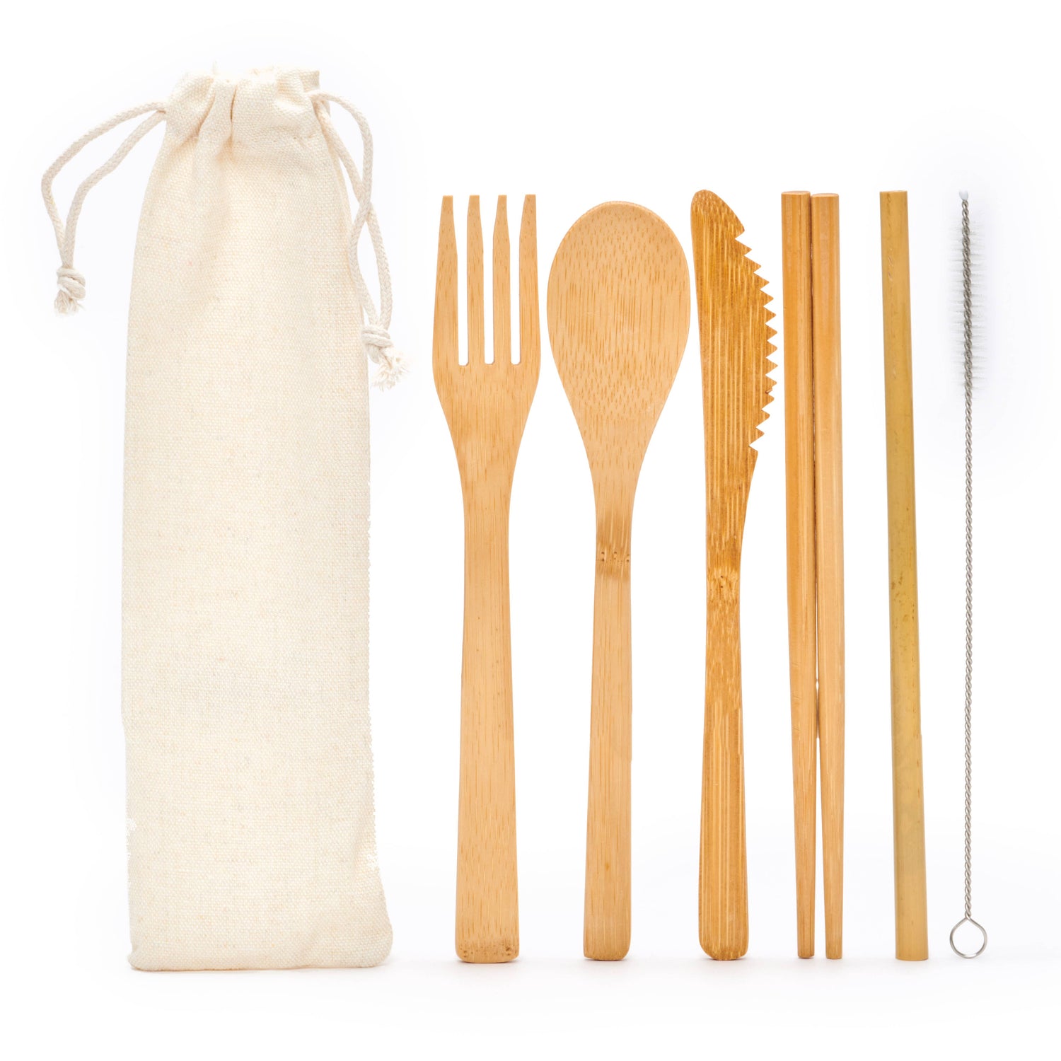 Reusable Cutlery Set - Bamboo - Set-Respectful Goods