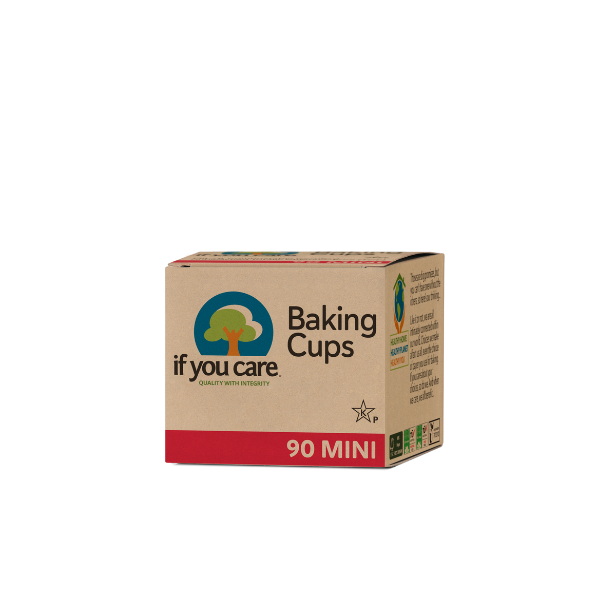 Mess-Free Mini Baking - Baking Accessories - Mini Baking Cups - If You Care - 90 Cups - Unbleached, FSC Certified, Chlorine-Free