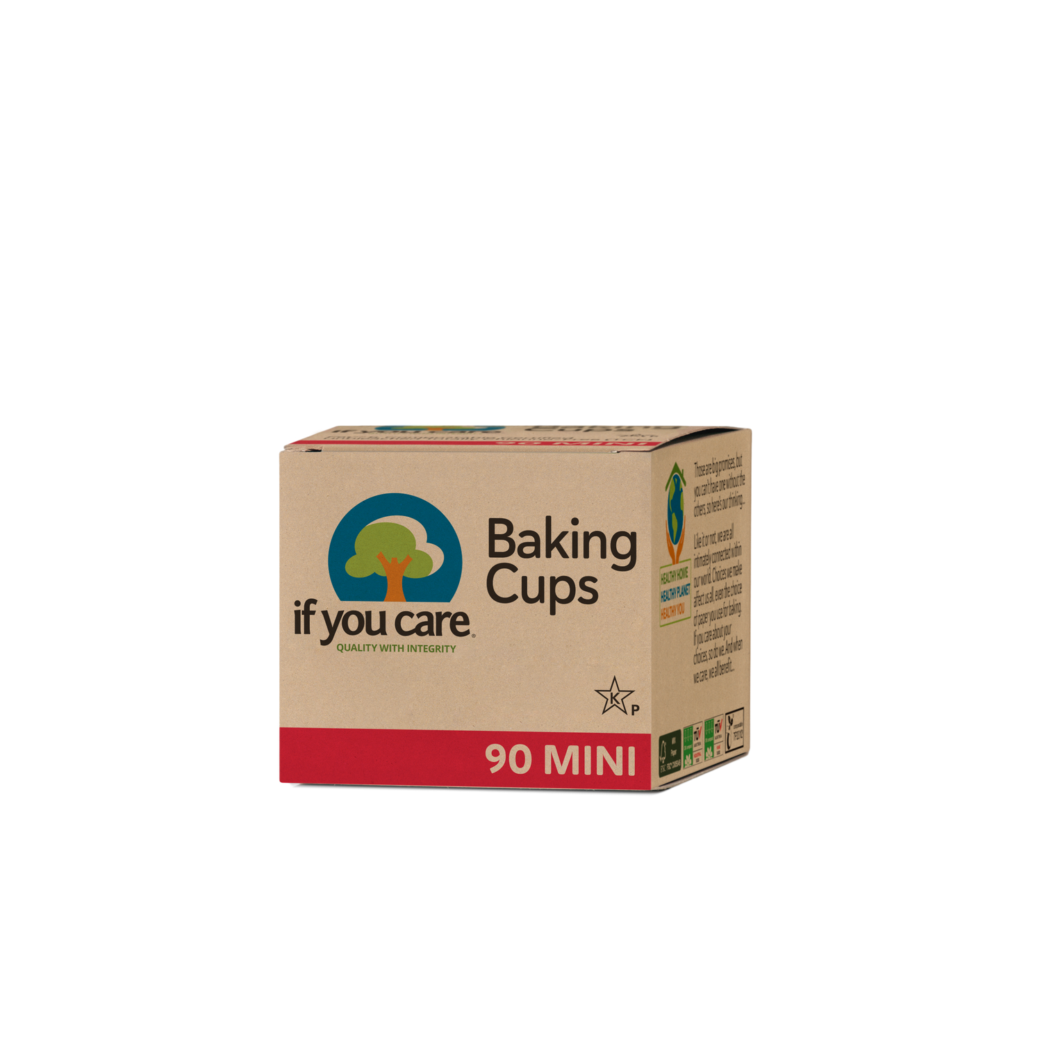 Mess-Free Mini Baking - Baking Accessories - Mini Baking Cups - If You Care - 90 Cups - Unbleached, FSC Certified, Chlorine-Free
