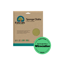 Reusable Sponge Cloths - Sponge Cloth - If You Care - 5 Cloths - 100% Natural, Highly Absorbent, Compostable
