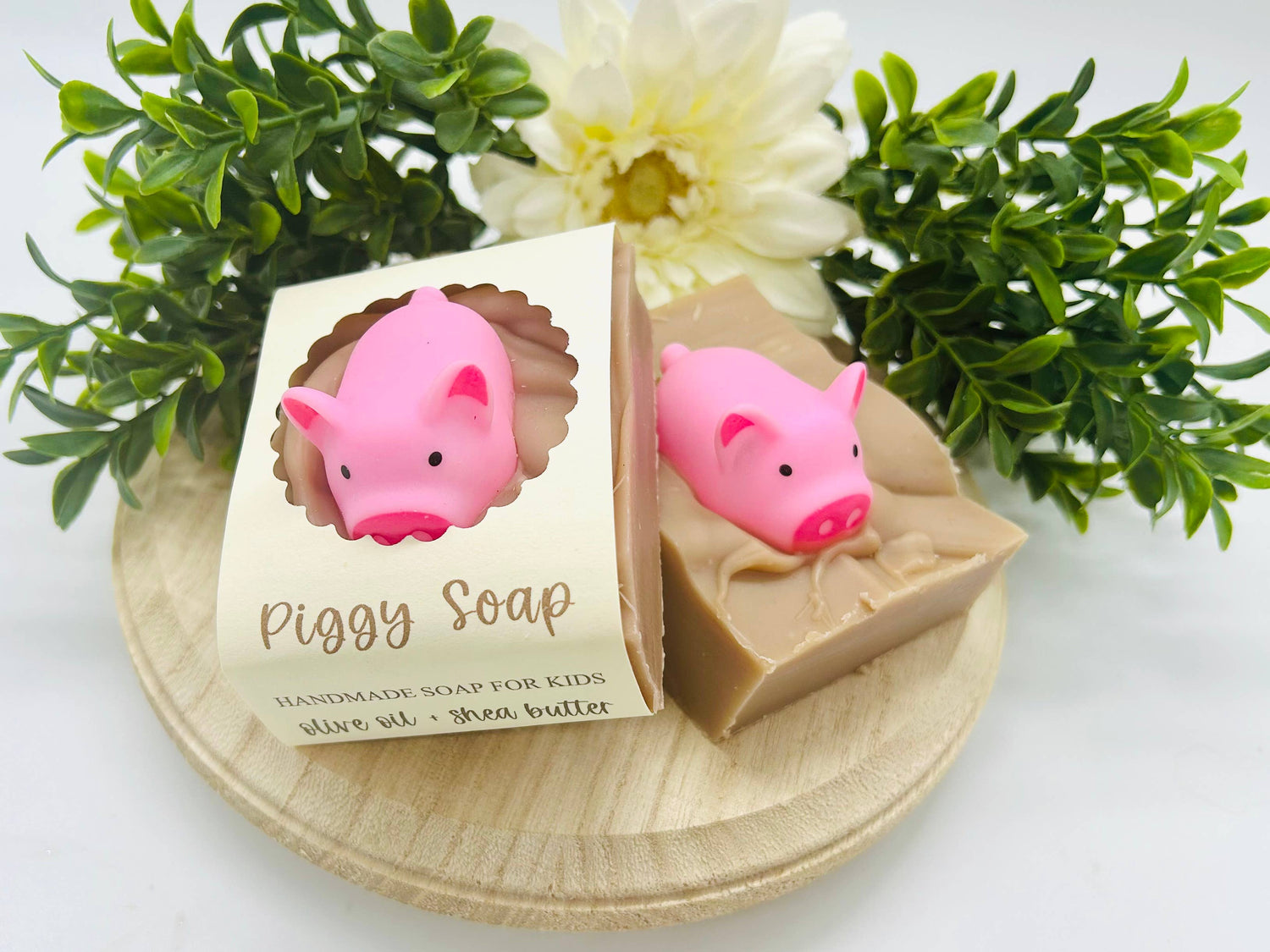 Piggy Handmade Soap Bar for Kids VEGAN COLD PROCESS-Respectful Goods